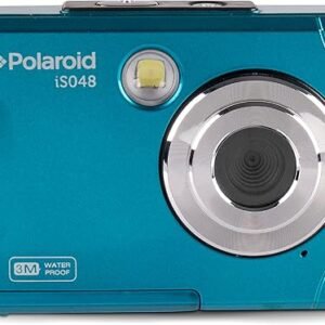 Polaroid IS048 Waterproof Instant Sharing 16 MP Digital Portable Handheld Action Camera, Teal