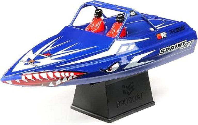 Pro Boat Sprintjet 9" Self-Righting Deep-V Jet Boat Brushed RTR Ready to Run Blue PRB08045T2
