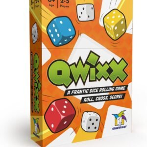 Qwixx: The frantic dice rolling game that everyone plays at once! For ages 8+, 2-5 players, from Gamewright
