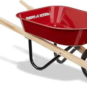 Radio Flyer Kid's Wheelbarrow, Red Toy Wheelbarrow for Children