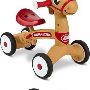 Radio Flyer Lil' Racers: Percy The Pony Ride on Toy, for Ages 1-3,Red