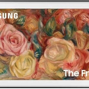 SAMSUNG 65-Inch Class QLED 4K LS03D The Frame Series Quantum HDR Smart TV w/Dolby Atmos, Art Mode, Anti-Reflection, Customizable Frame, Slim Fit Wall Mount with Alexa Built-in (QN65LS03D, 2024 Model)