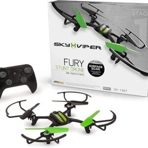 Sky Viper Fury Stunt Drone, Black/Green