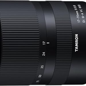 Tamron 17-70mm f/2.8 Di III-A VC RXD Lens for Sony E APS-C Mirrorless Cameras Black