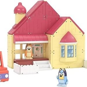 Tile Town Bluey Heeler Home & 4WD Vehicle Magnetic Tiles Construction Building Playset + Family Figures, Kids 3-5+, New Action Tiles, Realistic Builds, STEM Creative Toy | Amazon Exclusive