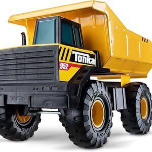 Tonka Steel Classics Mighty Dump Truck - Made with Steel & Sturdy Plastic, Yellow Toy Construction Truck, Boys and Girls, Kids, Toddlers, Ages 3+