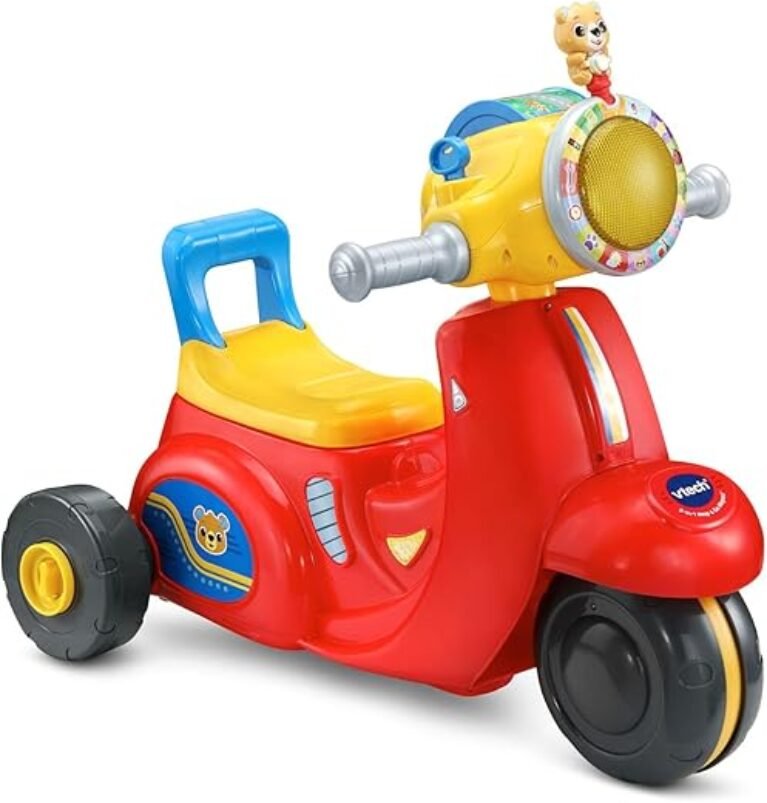 VTech 2-in-1 Map and Go Scooter for Toddlers, Red