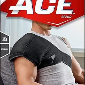 ACE Hot Cold Shoulder Wrap, Adj, Black