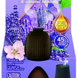 Air Wick Essential Mist Refill, 1 ct, Lavender and Almond Blossom, Essential Oils Diffuser, Air Freshener