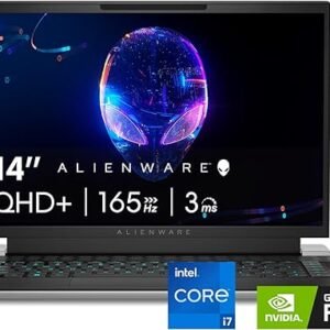 Alienware x14 R2 Gaming Laptop 14" QHD+ 165Hz G-Sync, Intel Core i7-13620H, NVIDIA GeForce RTX 4060 8GB, 32GB RAM, 1TB SSD, Windows 11 Home, AlienFX Backlit US Keyboard, Lunar Silver