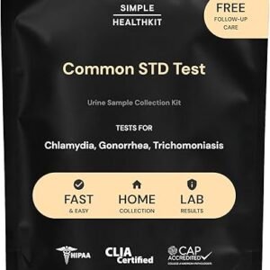 At-Home Common STD Test Kit for Chlamydia, Gonorrhea & Trichomoniasis - Tests for 3 Most Common STDs - STD Test Kit - Free Follow-Up Care & Fast Lab Results