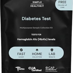 At-Home Diabetes Test Kit for Hemoglobin A1c (HbA1c) Levels - A1c Home Test Kit - Free Follow-Up Care & Fast Lab Results