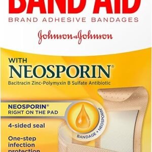 Band-Aid - 5570 Brand Bandages with Neosporin Antibiotic Ointment, Assorted Sizes, 20 ct