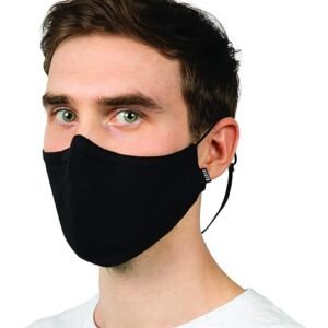 Bloch unisex-adult Adult Soft Stretch Reusable Face Mask With Lanyard and Moldable Nose Pad (Pack of 3)