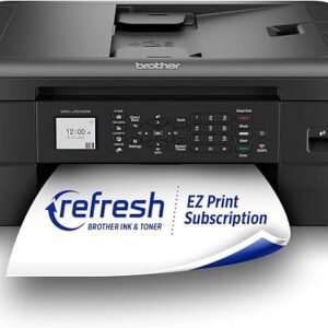 Brother MFC-J1010DW Wireless Color Inkjet All-in-One Printer with Mobile Device and Duplex Printing, Refresh Subscription and Amazon Dash Replenishment Ready