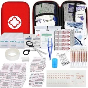 Car First Aid Kits 275Pcs Survival Gear Home Travel Size Small Emergency Kit Tactical Hiking EVA Camping Essentials Backpack Sports Office Boat Urgent Accident