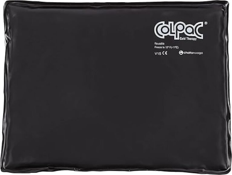 Chattanooga ColPac - Reusable Gel Ice Pack - Black Polyurethane - Standard - 10 in x 13.5 in - Cold Therapy - Knee, Arm, Elbow, Shoulder, Back - Aches, Swelling, Bruises, Sprains, Inflammation