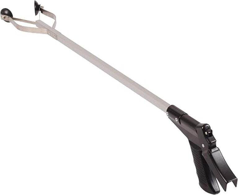 DMI Reacher Grabber Tool for Elderly, Disabled or After Surgery Recovery, Claw Grabber, Reaching Assist Tool, Trash Picker, Hand Gripper, Arm Extension, 33 Inches, Non Folding, Suction Claw
