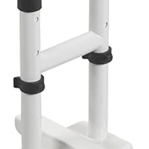 Drive Medical Adjustable Bathtub Grab Bar & Bathtub Safety Rail, White