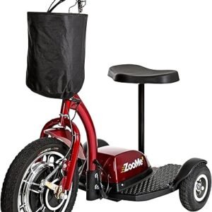 Drive Medical ZOOME3 Recreational Power Mobility Scooter, Red