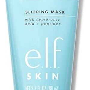 e.l.f. Holy Hydration! Sleep Mask, Ultra-Hydrating Dual-Use Face Mask, Replenishes & Nourishes Dry Skin for a Plumped Up Complexion, 2.7 Fl Oz (80mL)