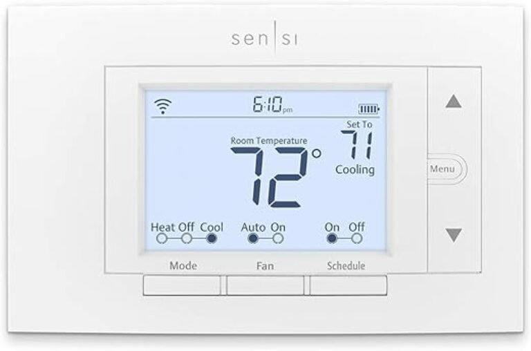 Emerson Sensi Wi-Fi Smart Thermostat for Smart Home, Pro Version, Works with Alexa, Energy Star Certified, (1F87U-42WF)