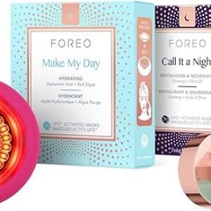 FOREO UFO 3 LED - NIR & Red Light Mask Treatment - Full Spectrum LED Mask - Deep Moisturiser - Face Masks Beauty - Increased Skin Care Absorption