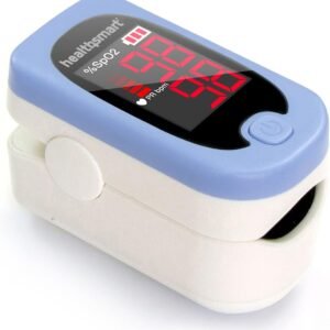 HealthSmart Pulse Oximeter for Fingertip, Displays Blood Oxygen Saturation Content, FSA HSA Eligible, Pulse Rate and Pulse Bar with LED Display, Accurate and Reliable, Batteries and Lanyard Included