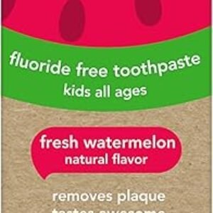 hello Fresh Watermelon Fluoride Free Kids Toothpaste, 4.2 Oz Tube