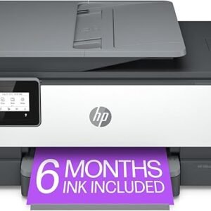 HP OfficeJet 8015e Wireless Color All-in-One Printer, 6 months of Instant Ink included