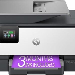 HP OfficeJet Pro 9125e All-in-One Printer, Color, Printer-for-Small Medium Business, Print, Copy, scan, fax,Touchscreen; Smart Advance Scan, 3 months of Instant Ink included