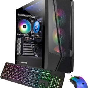 iBUYPOWER TraceMesh Gaming PC Computer Desktop TMI7N46T01 (Intel Core i7 14700F, NVIDIA GeForce RTX 4060 Ti 8GB, 32GB DDR5 5600 RGB (16x2), 1 TB NVMe SSD, WiFi Read, Windows 11 Home)