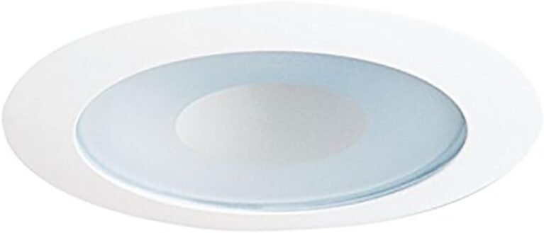Juno Lighting 12 WWH Incandescent Recessed Shower Trim, 50 watts, 4-inch, White
