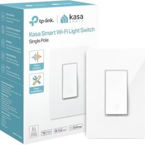 Kasa Smart Light Switch HS200, Single Pole, Needs Neutral Wire, 2.4GHz Wi-Fi Light Switch Works with Alexa and Google Home, UL Certified, No Hub Required , White, HS200