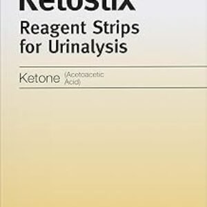 Ketostix Reagent Strips for Urinalysis, Measure Ketone Levels, 100-Count Box