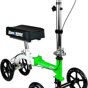 KneeRover GO Knee Scooter - The Most Compact Portable Knee Walker for Adults for Foot Surgery, Broken Ankle, Foot Injuries - Foldable Knee Rover Scooter for Broken Foot Injured Leg Crutch Alternative