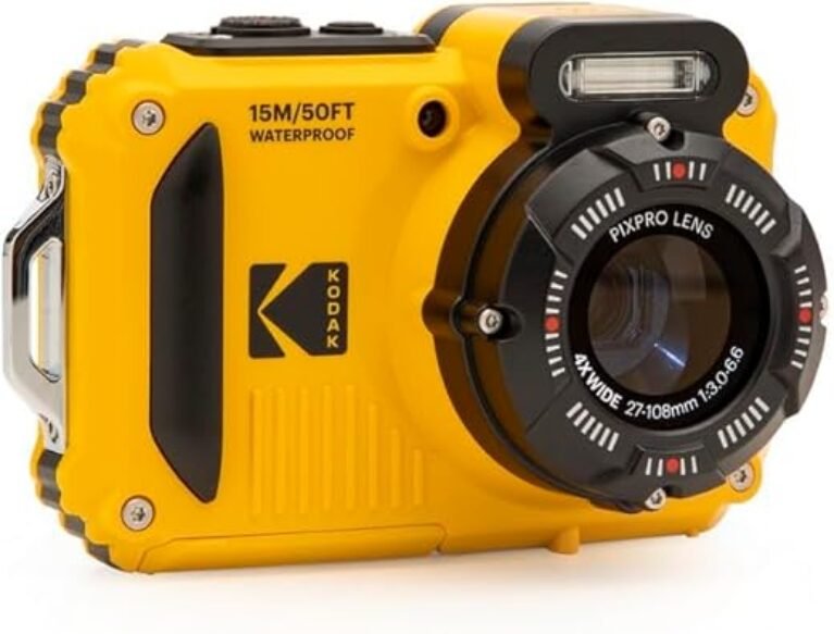 Kodak PIXPRO WPZ2 Rugged Waterproof 16MP Digital Camera with 4X Optical Zoom (Yellow)