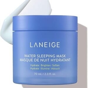 LANEIGE Water Sleeping Mask: Korean Overnight Mask, Squalane, Probiotic-Derived Complex, Hydrate, Barrier-Boosting, Visibly Smooth and Brighten