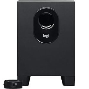 Logitech Z313 2.1 Multimedia Speaker System with Subwoofer, Full Range Audio, 50 Watts Peak Power, Strong Bass, 3.5mm Inputs, PC/PS4/Xbox/TV/Smartphone/Tablet/Music Player - Black
