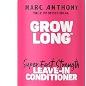 Marc Anthony Leave-In Conditioner Spray & Detangler, Grow Long Biotin - Anti-Frizz Deep Conditioner For Split Ends & Breakage - Vitamin E, Caffeine & Ginseng for Curly, Dry & Damaged Hair
