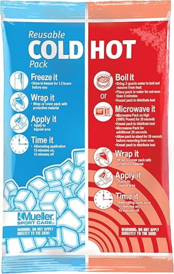 MUELLER Sports Medicine Beaded Reusable Cold & Hot Pack, Ice Pack for Injuries and Pain Relief