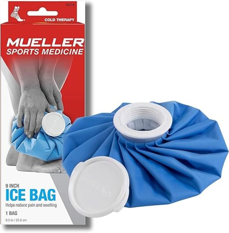 MUELLER Sports Medicine Reusable Ice Pack, Cold Bag for Injuries and Pain Relief, Cold Therapy, Blue, 9 Inch Bag