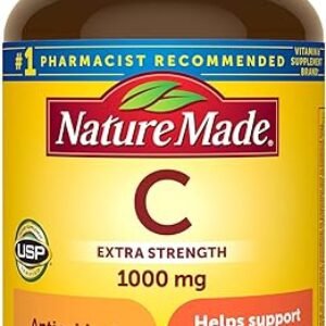 Nature Made Extra Strength Vitamin C 1000 mg, Dietary Supplement for Immune Support, 100 Tablets, 100 Day Supply