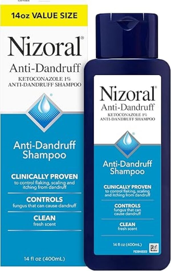 Nizoral Anti-Dandruff Shampoo with 1% Ketoconazole, Fresh Scent, 14 Fl Oz
