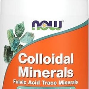 NOW Foods Supplements, Colloidal Minerals Liquid, Plant Derived, Essential Trace Minerals, 32-Ounce