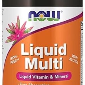 NOW Foods Supplements, Liquid Multi, Fast Absorption, Liquid Vitamin & Mineral, Wild Berry Flavor, 16-Ounce
