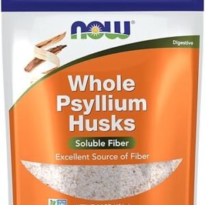 NOW Foods Supplements, Whole Psyllium Husks, Non-GMO Project Verified, Soluble Fiber, 16-Ounce