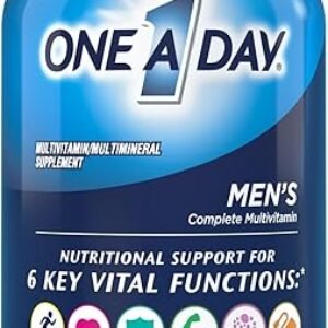 One A Day Men’s Multivitamin, Supplement Tablet with Vitamin A, C ,D, E and Zinc for Immune Health Support, Vitamin B12, Calcium, 200 count