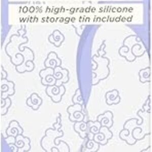 Pacifica Reusable Mask – Under Eye Mask Silicone Face Mask for Fine Lines & Dark Circles, Pair with Serum, Storage Tin Included, Vegan & Cruelty-Free, 2 Pieces