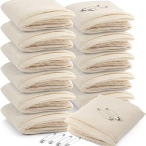 Primacare D-3680 First Aid Triangular Splint Bandage with Safety Pins for Sprain and Broken Bones Support, Latex Free Non-Woven Cotton, 40x40x56 (Pack of 12)